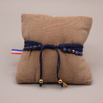 Bracelet homme pierre amulette médaille saint Benoit