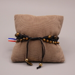 Bracelet homme pierre oeil de tigre trois rang