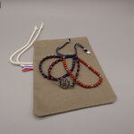 Bracelet homme pierre jaspe rouge Sodalite
