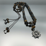 collier homme tour de cou de tigre pendentif