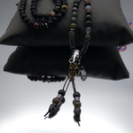 Collier homme pendentif Ganesh pierre