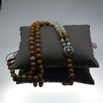 sautoir homme pierre amazonite jaspe