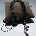 Collier sautoir homme pendentif dent de loup