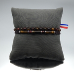Bracelet homme pierre naturelle oeil de tigre taureau