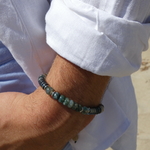 bracelet homme simple pierre agate