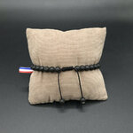 Bracelet homme pierre de lave oeil de tigre