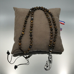 sautoir collier homme oeil de tigre