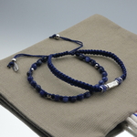 Bracelet homme pierre naturelle Sodalite