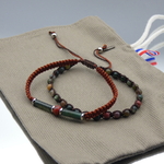 Bracelet homme pierre de jaspe et agate