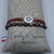 Bracelet "Eric " en pierre jaspe multicolore