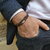 Bracelet homme pierre naturelle Rhodonite