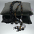 Collier  long homme pierre oeil de tigre pendentif Ganesh