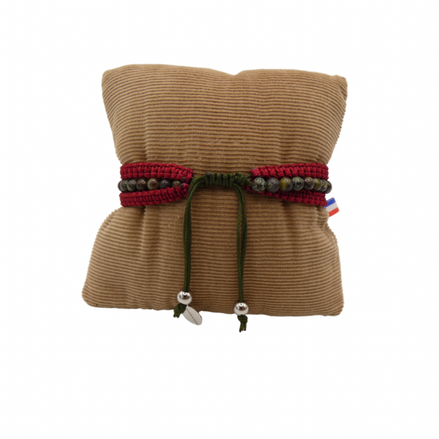 Bracelet Triple Protection Pour Homme Femme 10-8Mm Hématite Noire Et