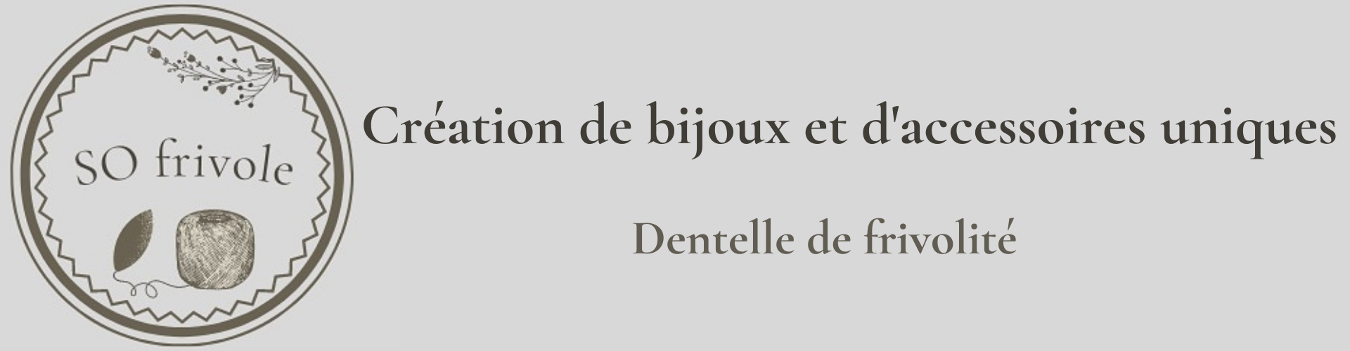 SO Frivole Création de bijoux fantaisie en dentelle de frivolité : Boutique en ligne