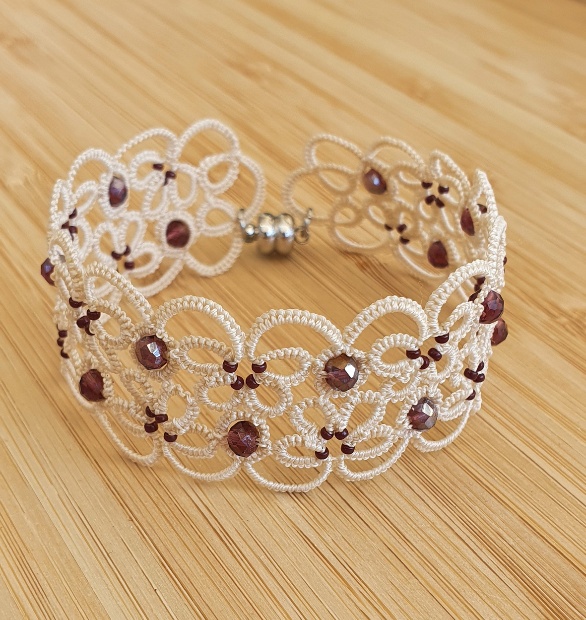 LOREA bracelet beige perle