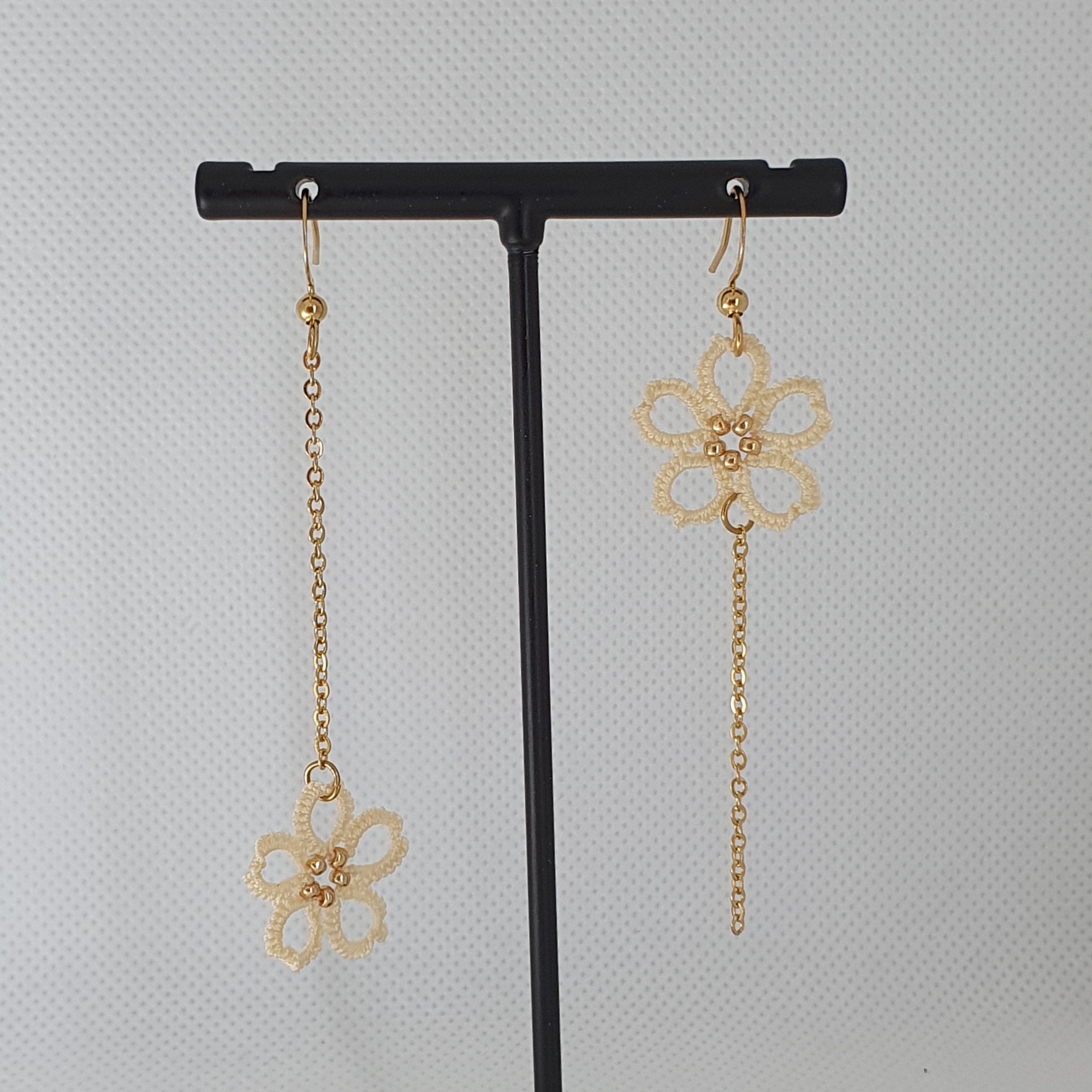 Boucles doreilles UDA de SO Frivole Vanille 713