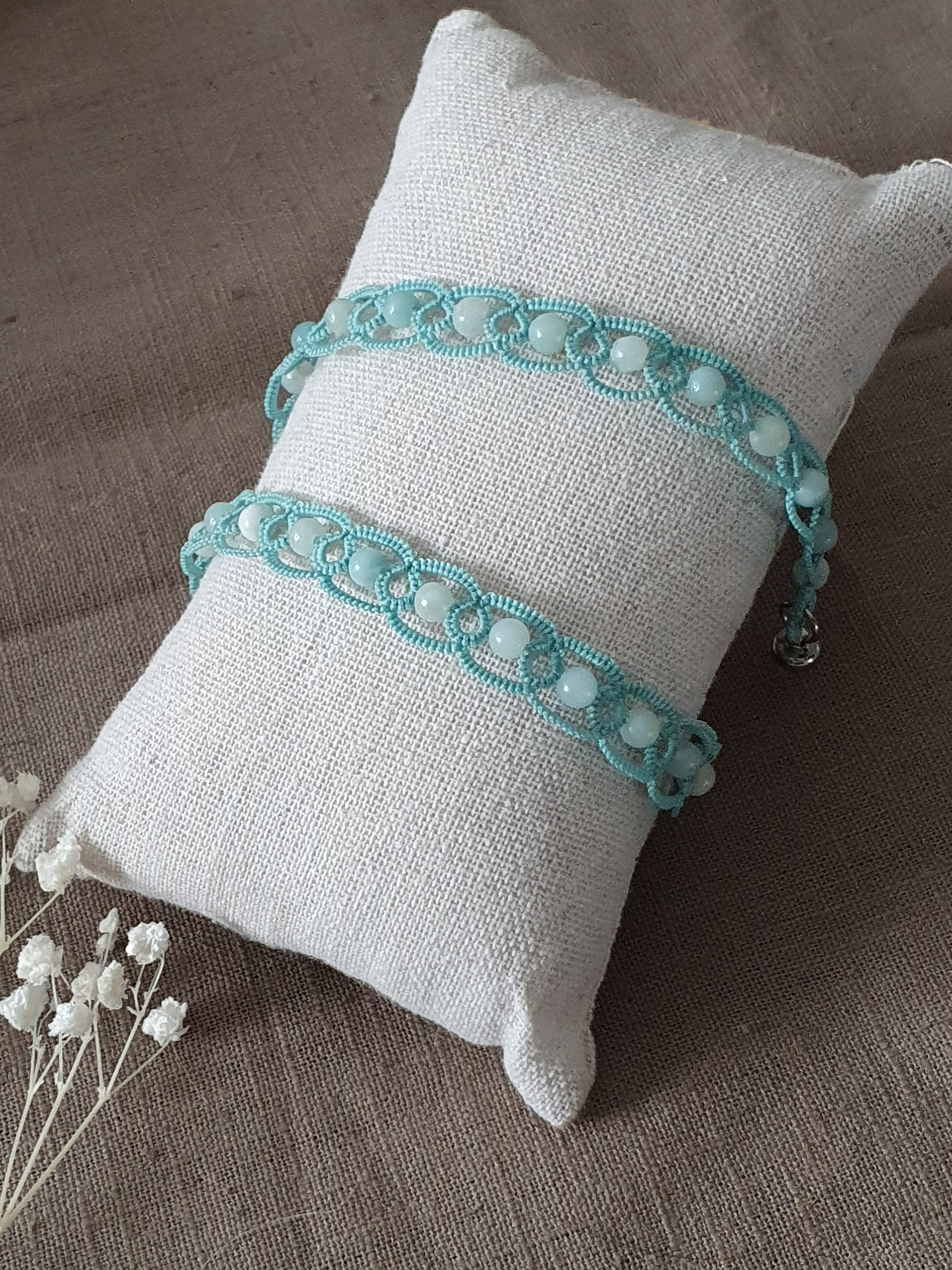 Bracelet KATALIN de SO Frivole Acqua et Amazonite