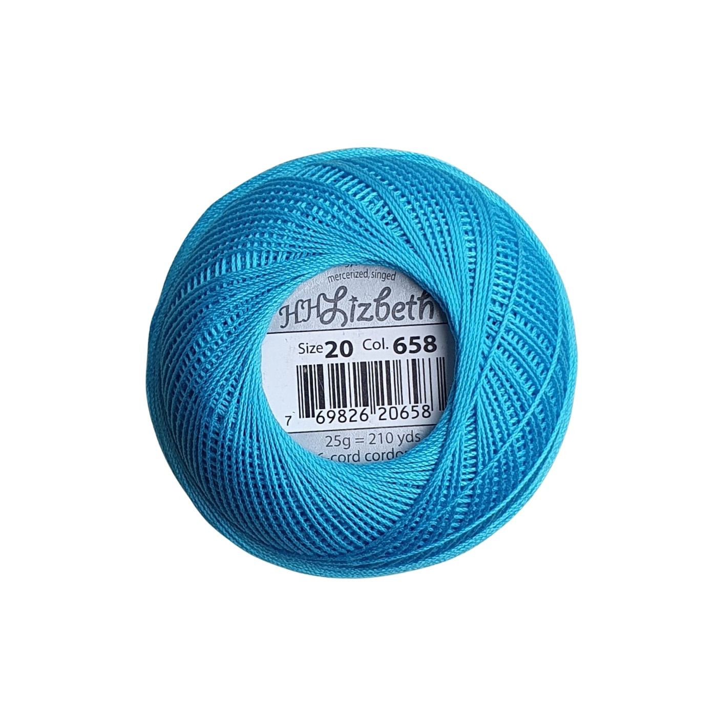 Fil Lizbeth 20 Light Ocean Turquoise 658 SO Frivole