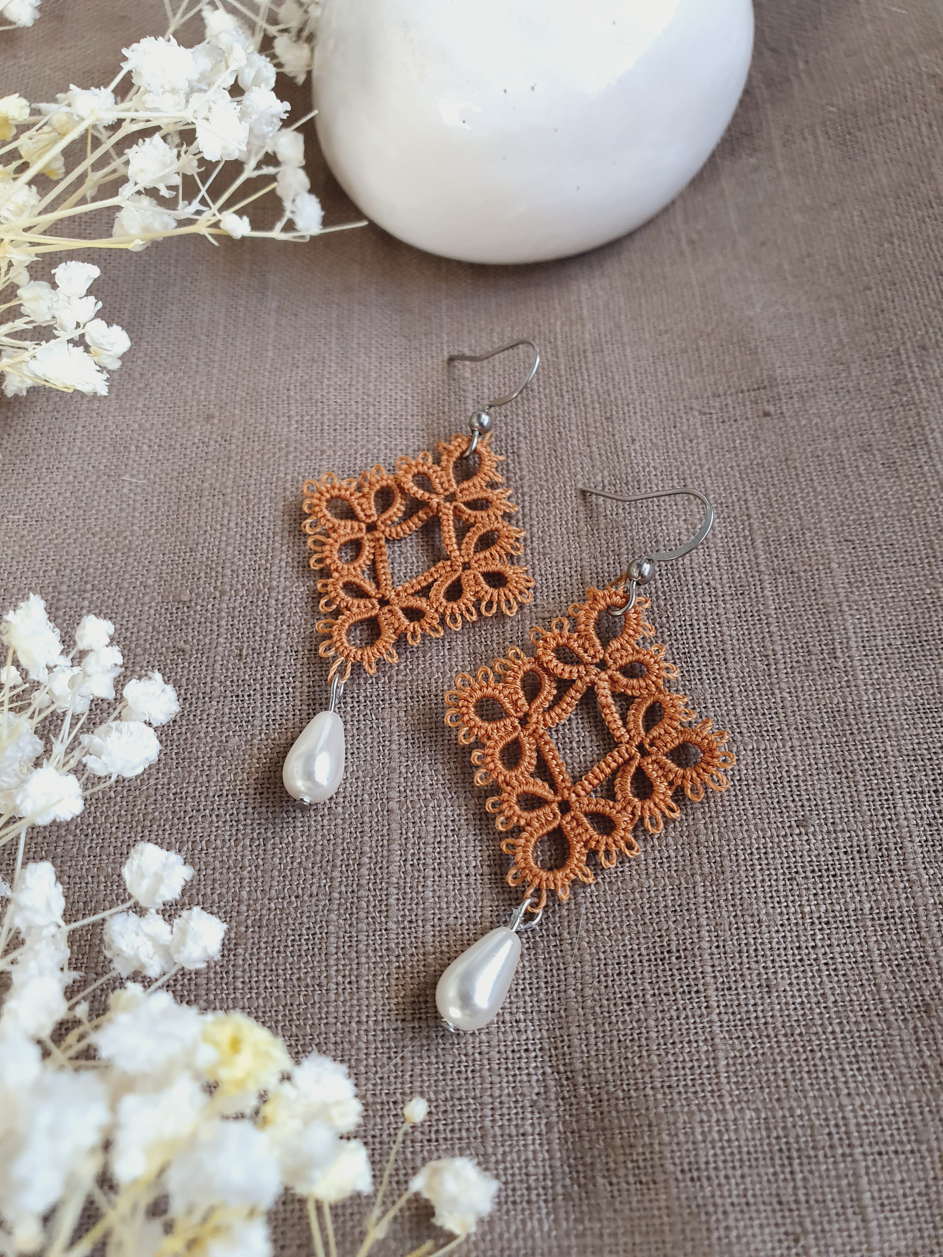 Boucles ANA Intemporel de SO Frivole ocre