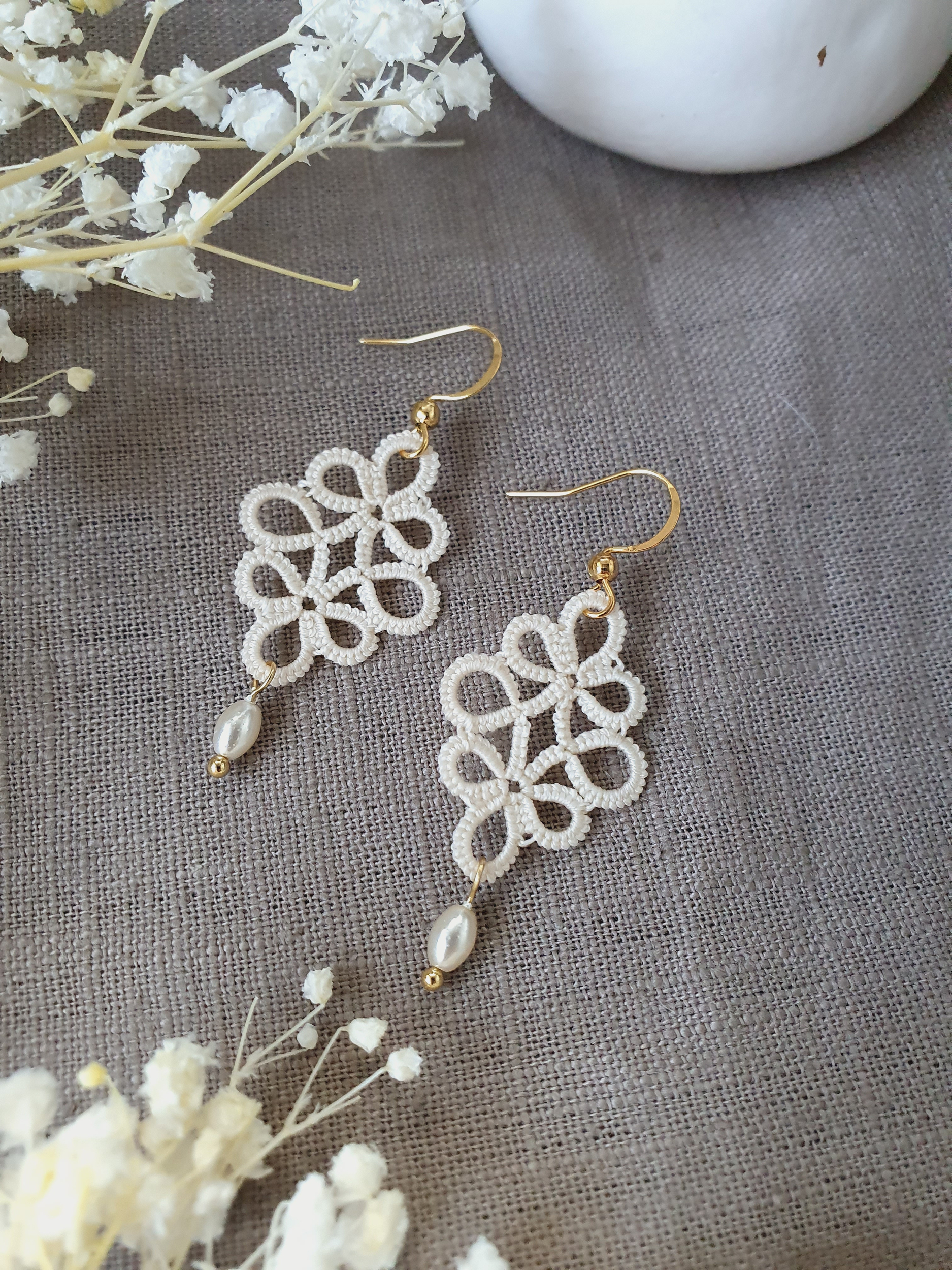 Boucles MIA Intemporel de SO Frivole ivoire