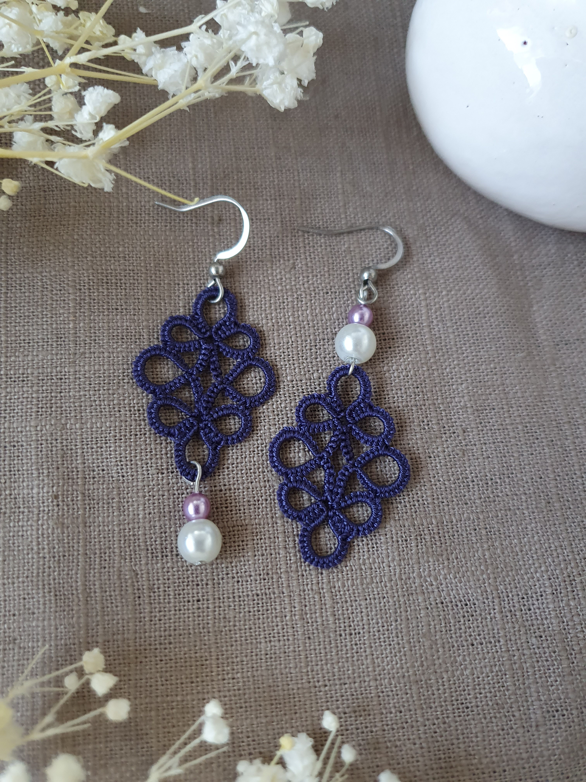 Boucles MIA de SO Frivole aubergine