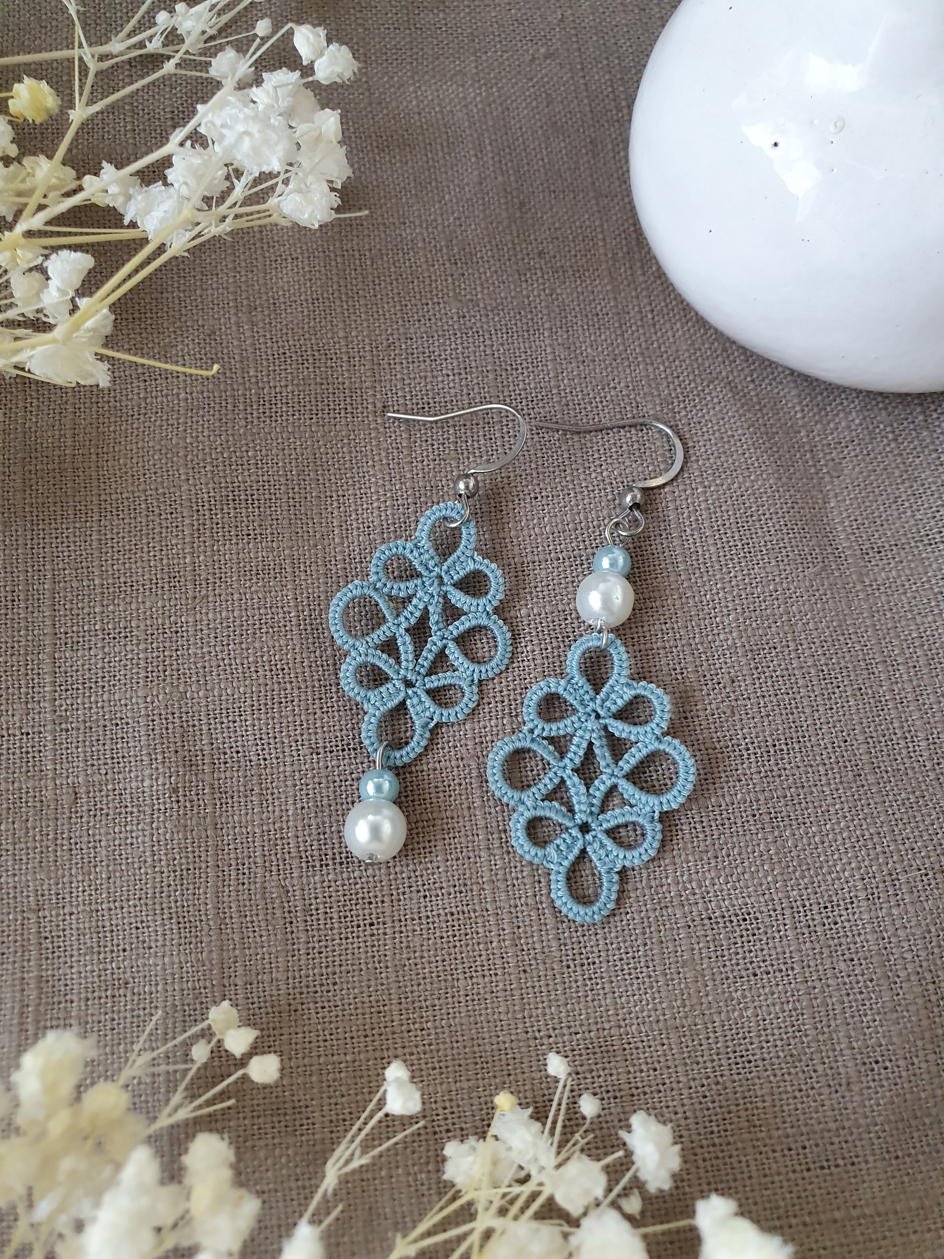 Boucles MIA de SO Frivole bleu glacier