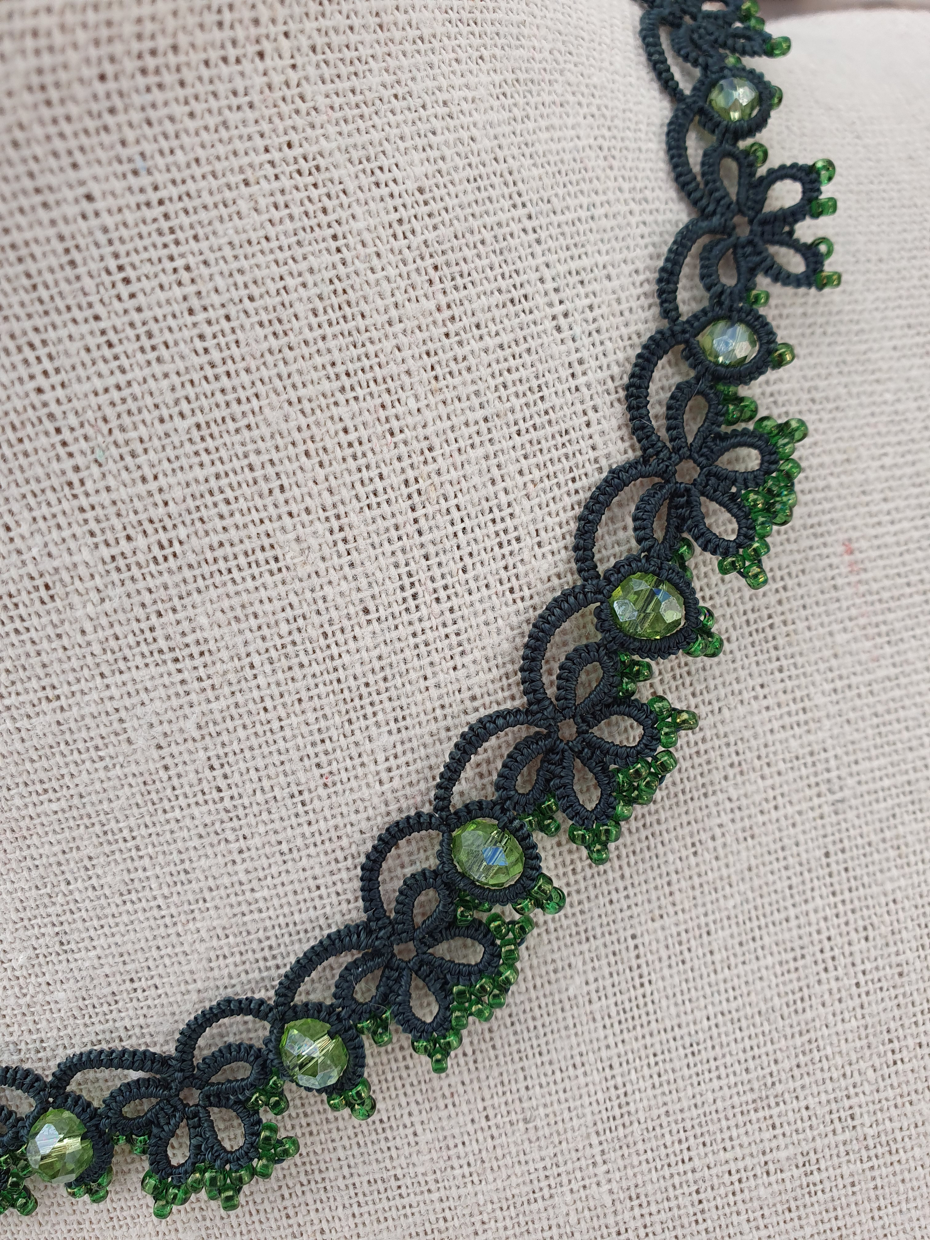 Collier LOREA de SO Frivole vert foncé