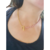 Collier MELI de SO Frivole col vieux rose
