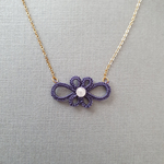 Collier LEIRE de SO Frivole Aubergine