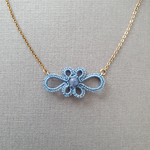 Collier LEIRE de SO Frivole Bleu azur