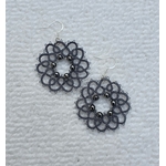 Boucles NAHIA perles nacrées de SO Frivole Gris fer