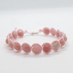 Bracelet PAULINA perles naturelles Opale rose