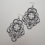 Boucles doreilles Petra gris de SO frivole