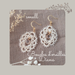 Présentation boucles d'oreilles Diana small