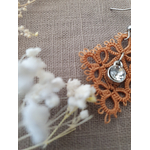 Boucles ANA charm de SO Frivole Ocre zoom
