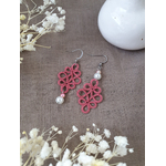 Boucles MIA de SO Frivole rose antique