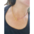 Collier MELI de SO Frivole col vieux rose