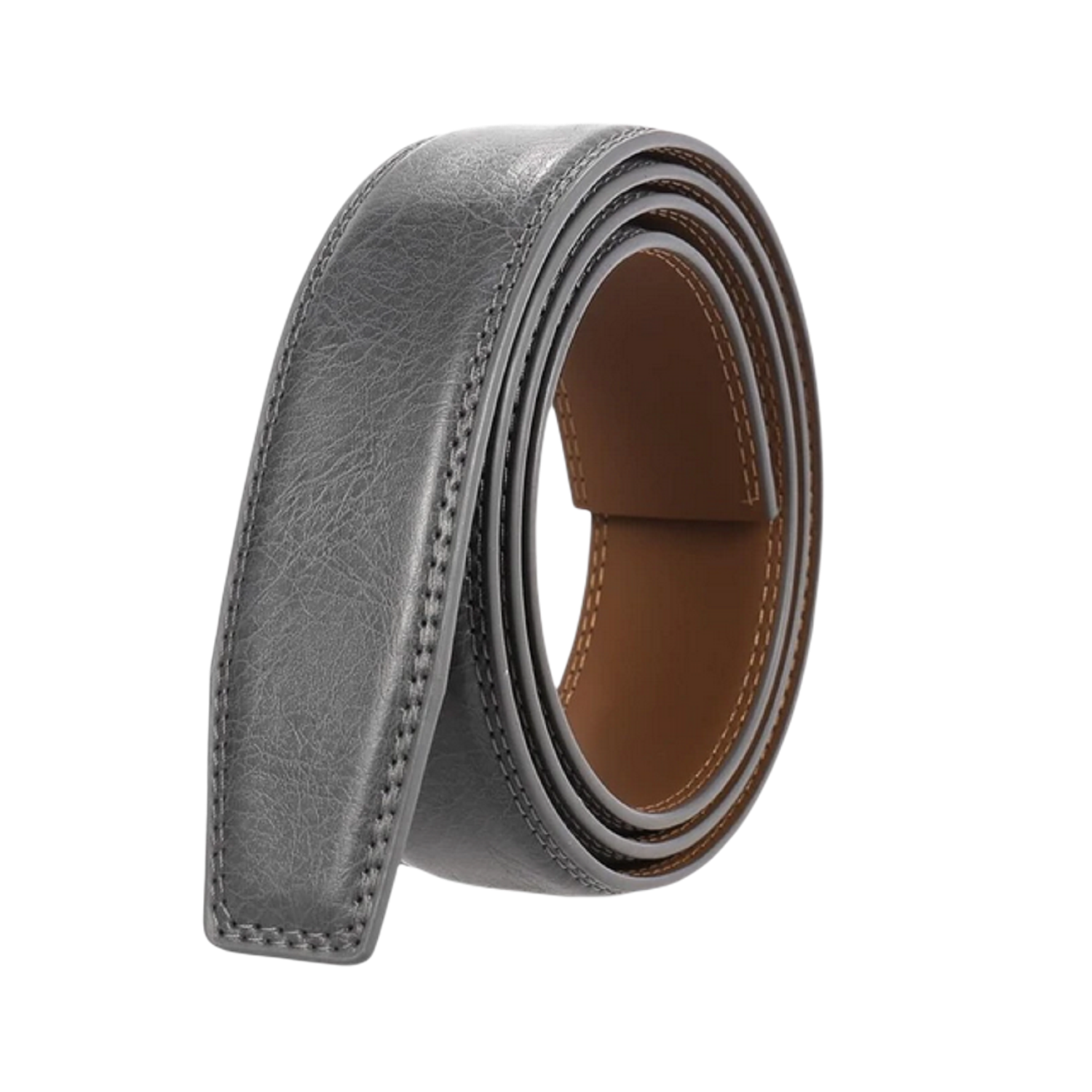 Ceinture cuir homme grise cendrée Belto