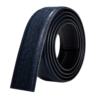 Ceinture cuir homme bleu effet tissu Belto