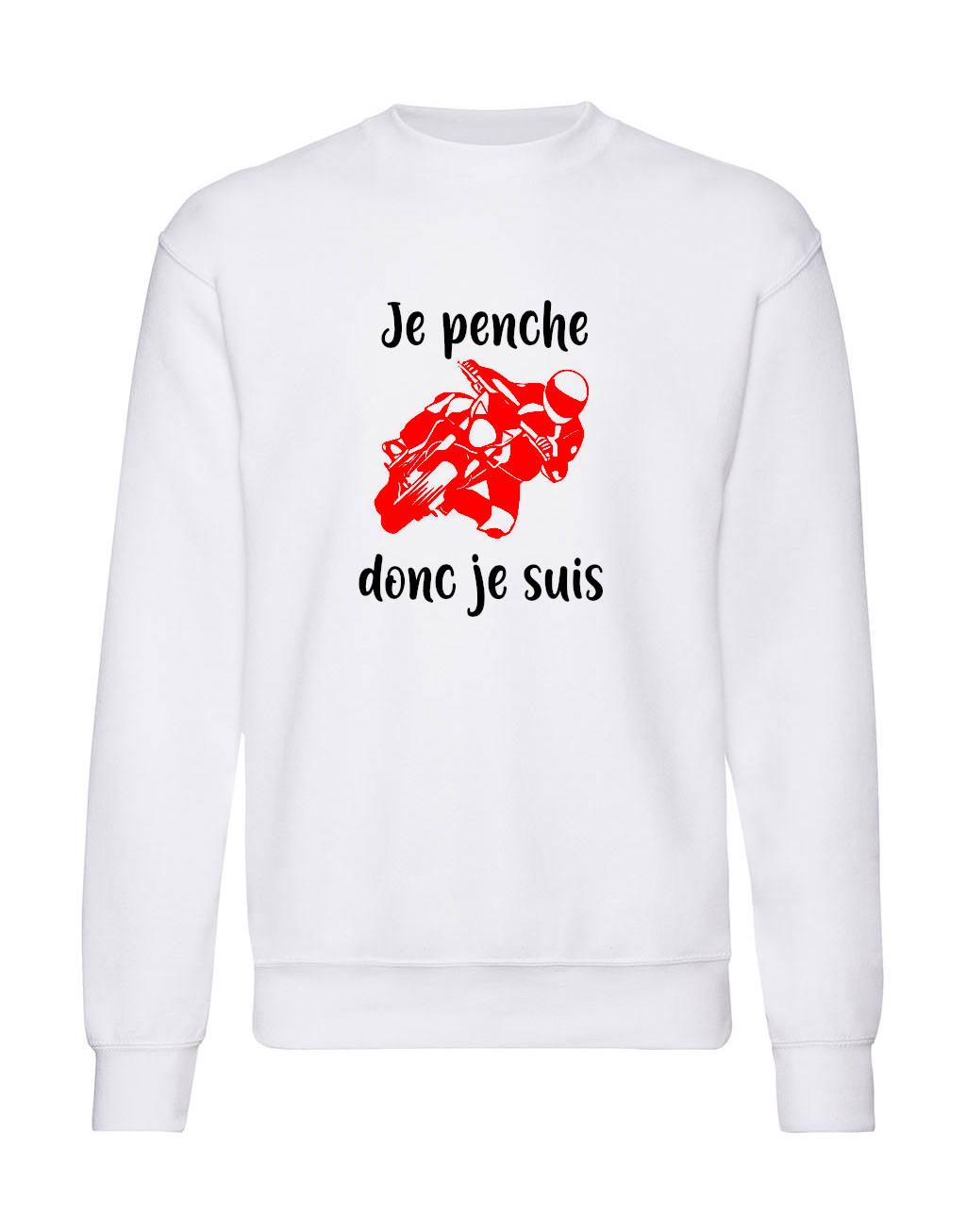 Sweat-je penche-blanc