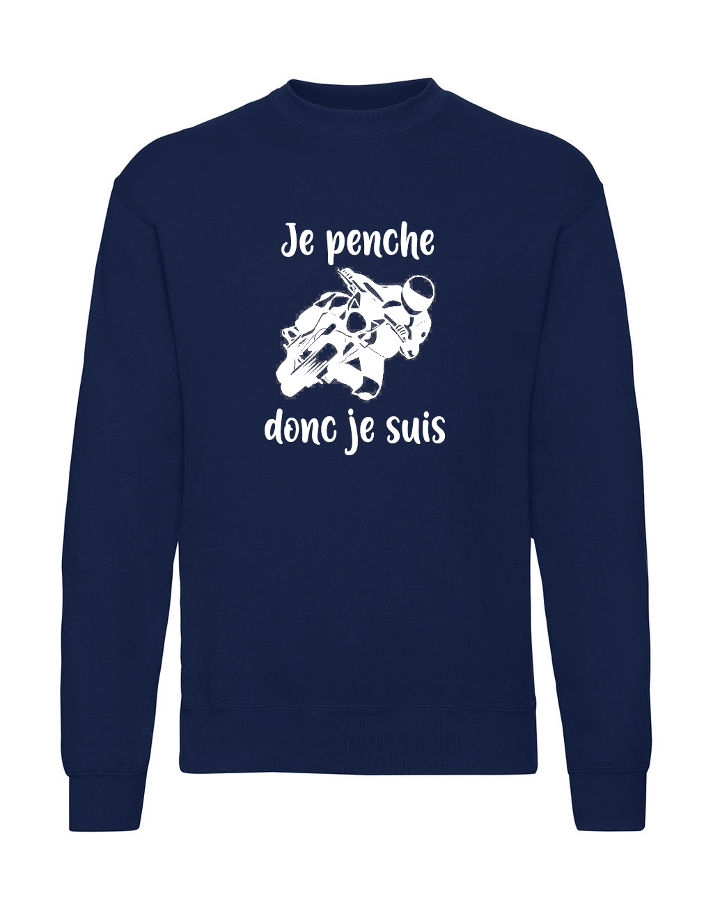 Sweat-je penche-bleu