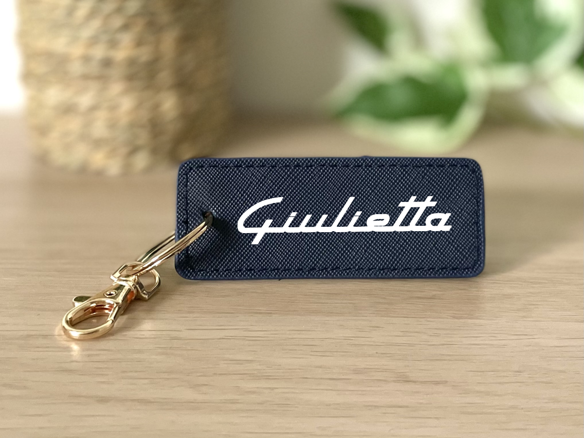 Porte clé Giuletta bleu