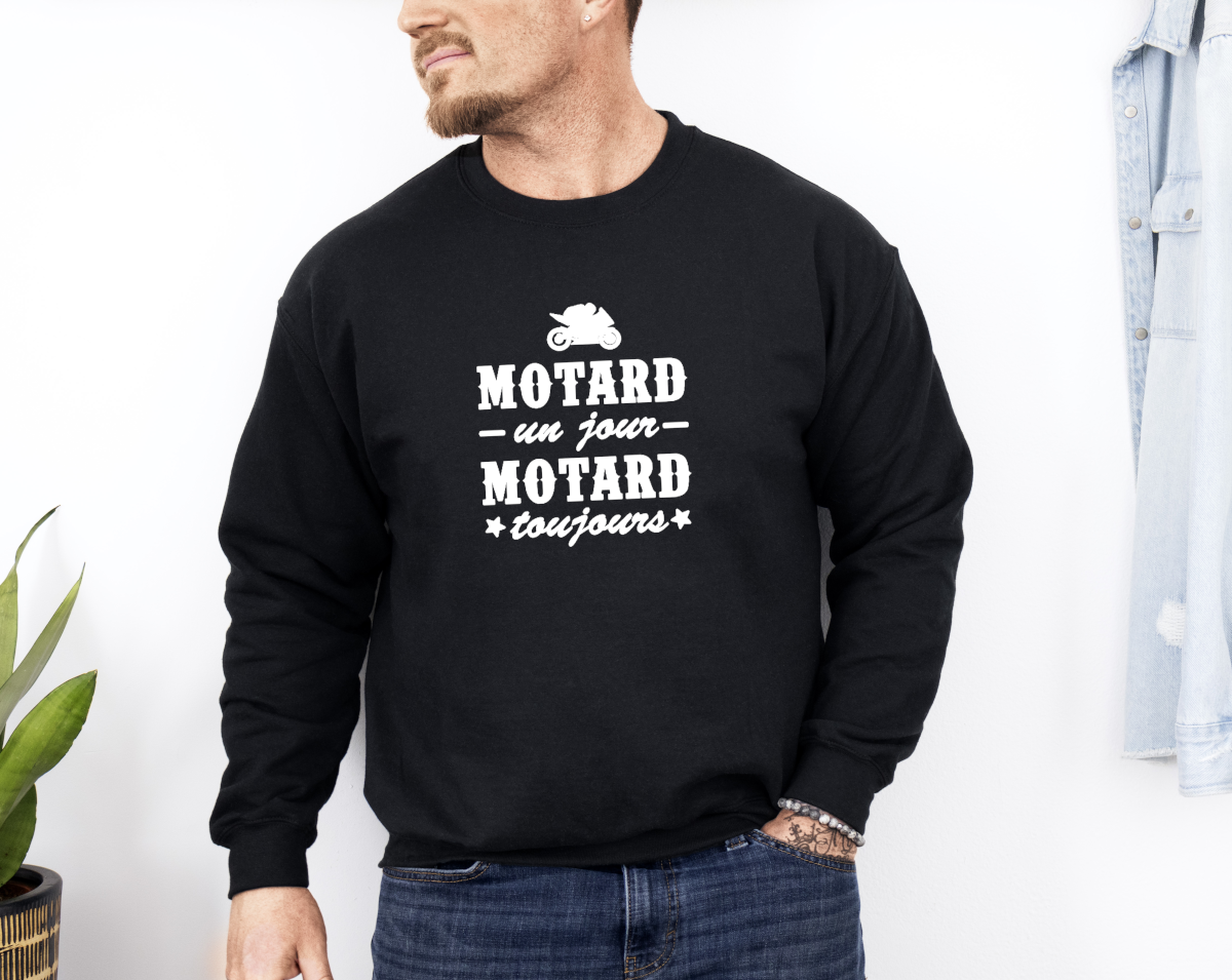 Sweat motard un jour noir