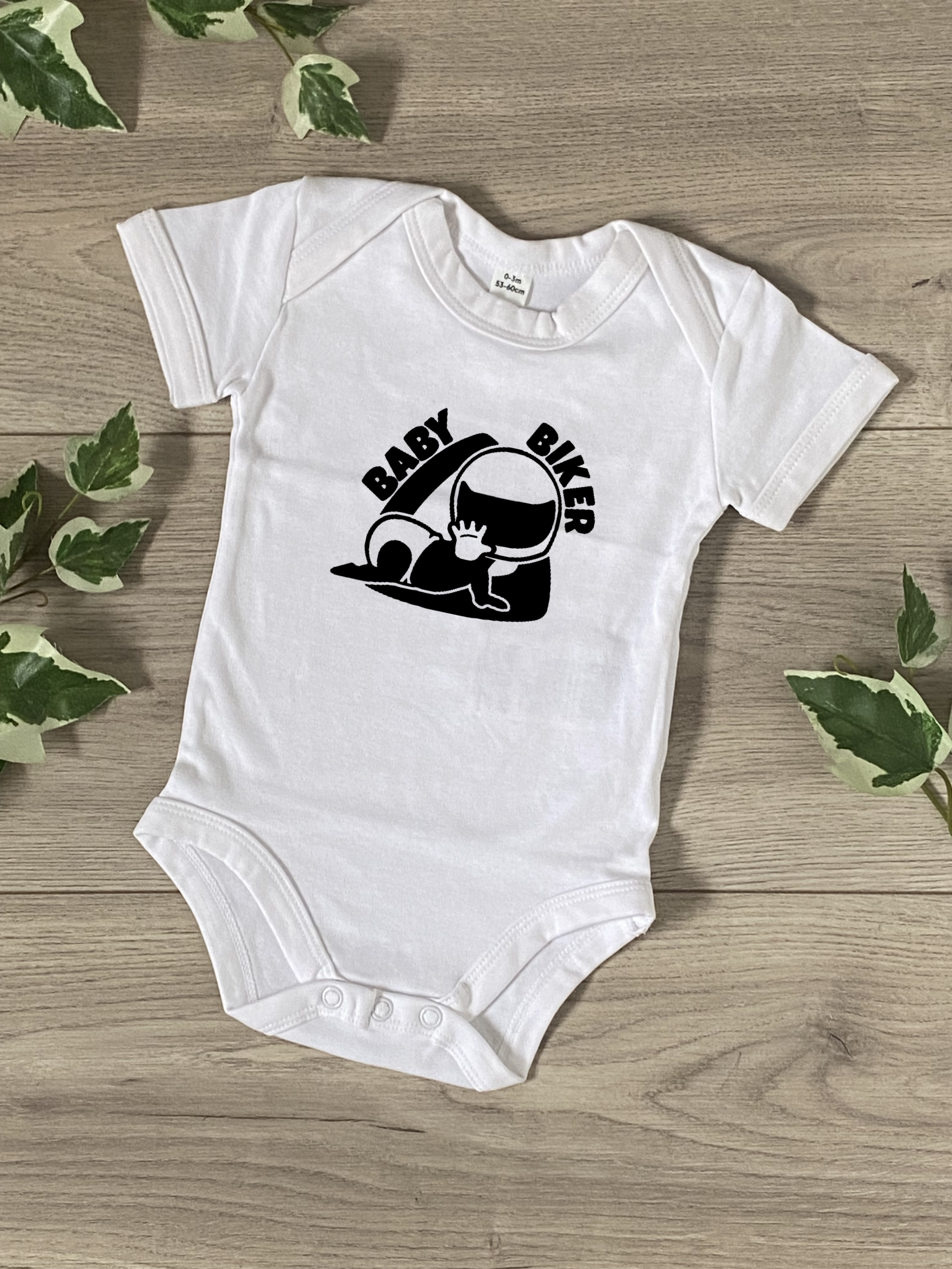 Body Baby Biker blanc