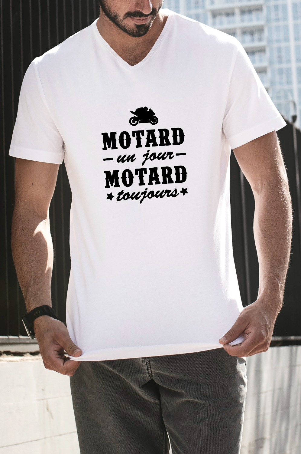 t-shirt Motard un jour motard toujours