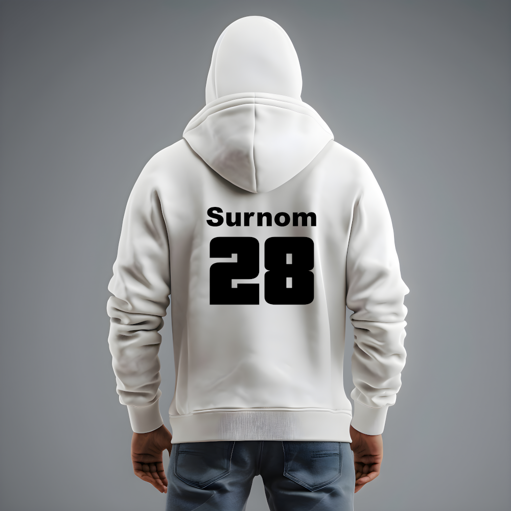 Sweat Surnom + numéro dos