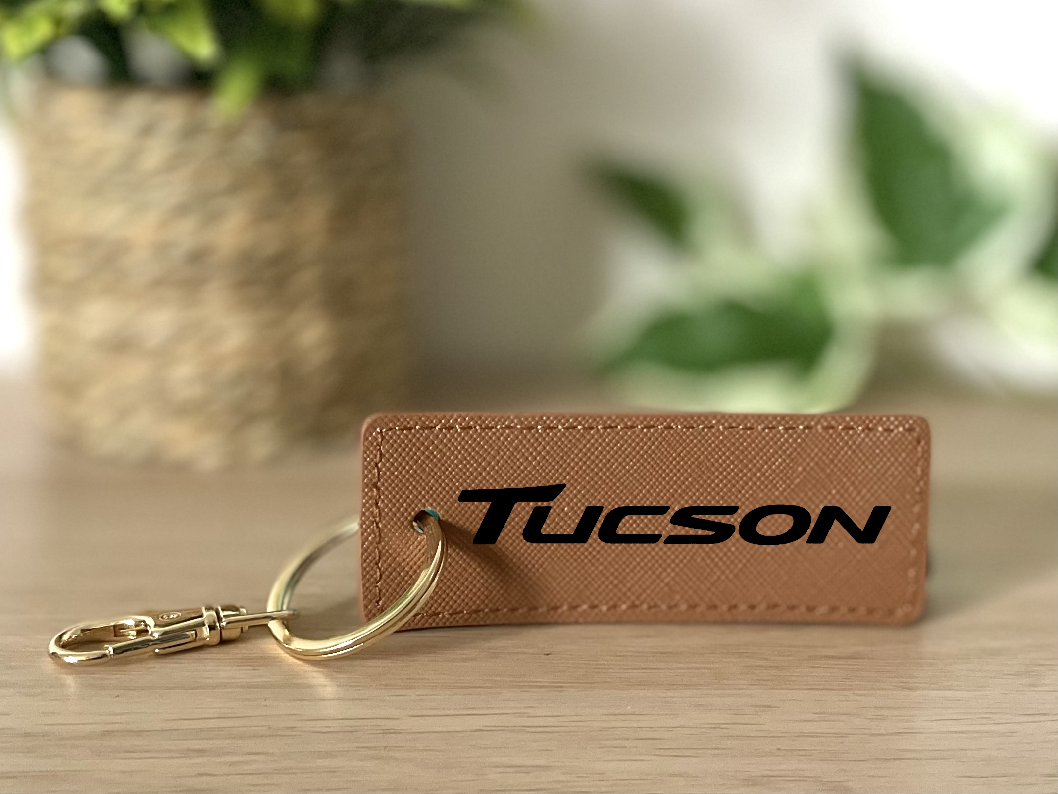 Porte clés Tucson marron