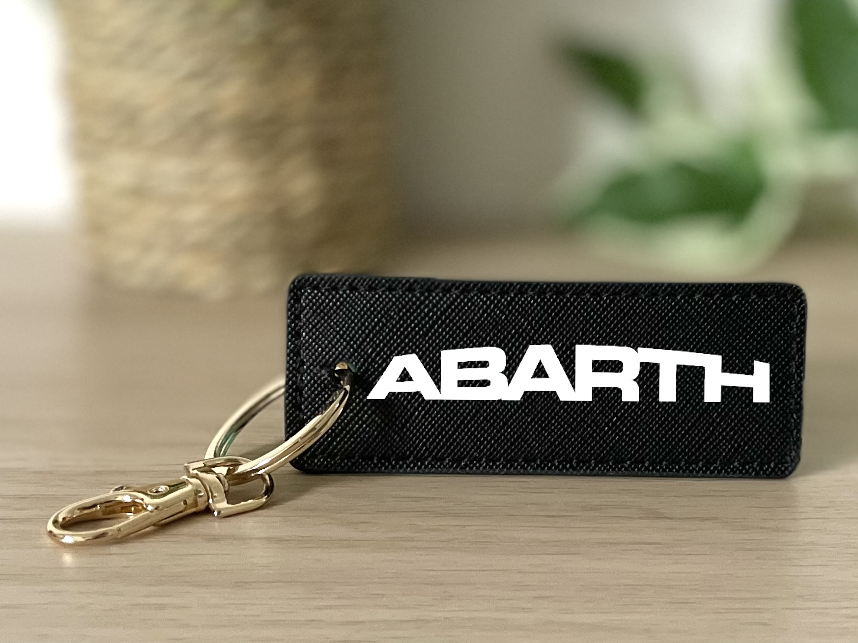Porte clés Abarth noir