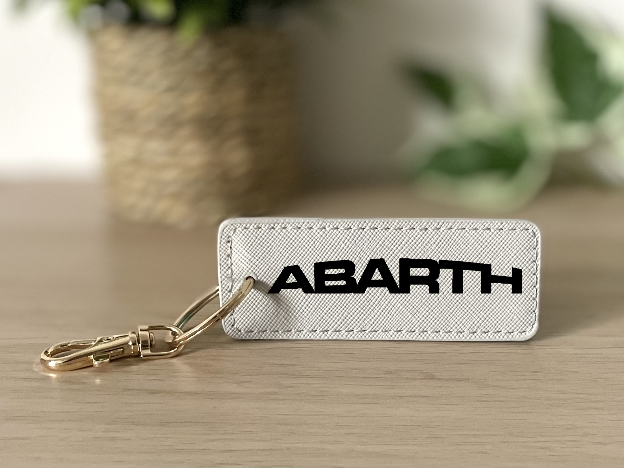 Porte clés Abarth gris