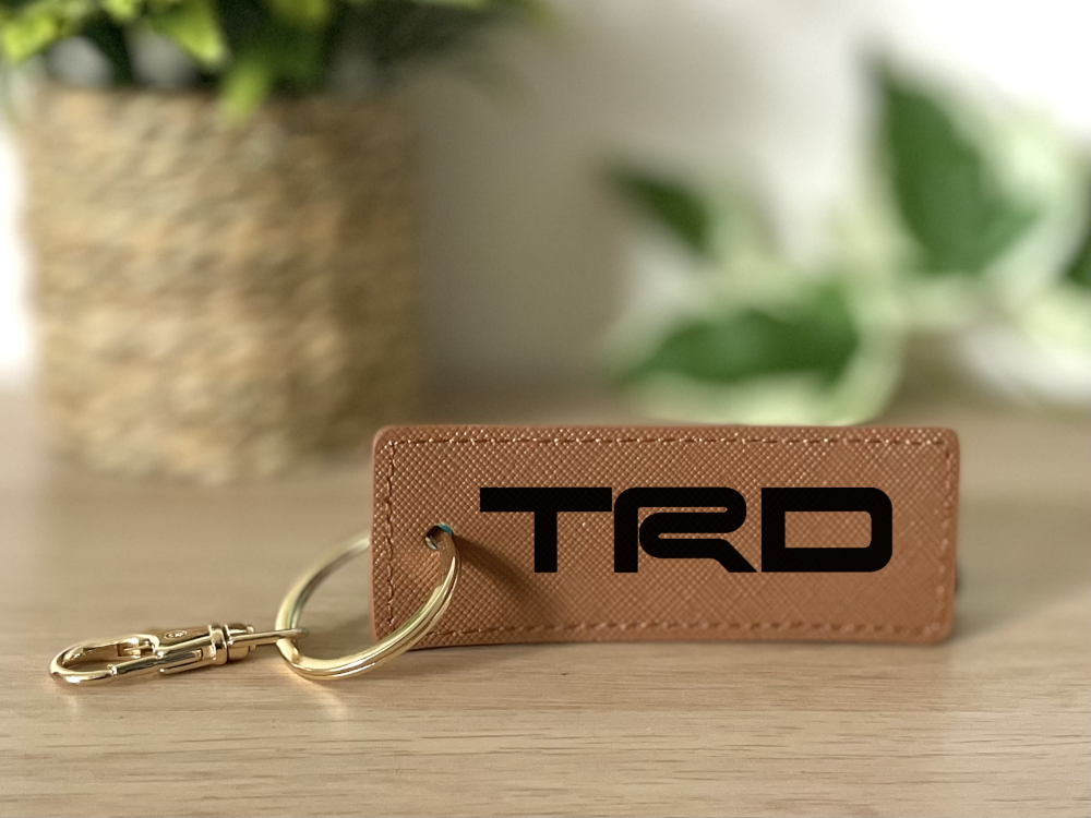 Porte clés TRD marron